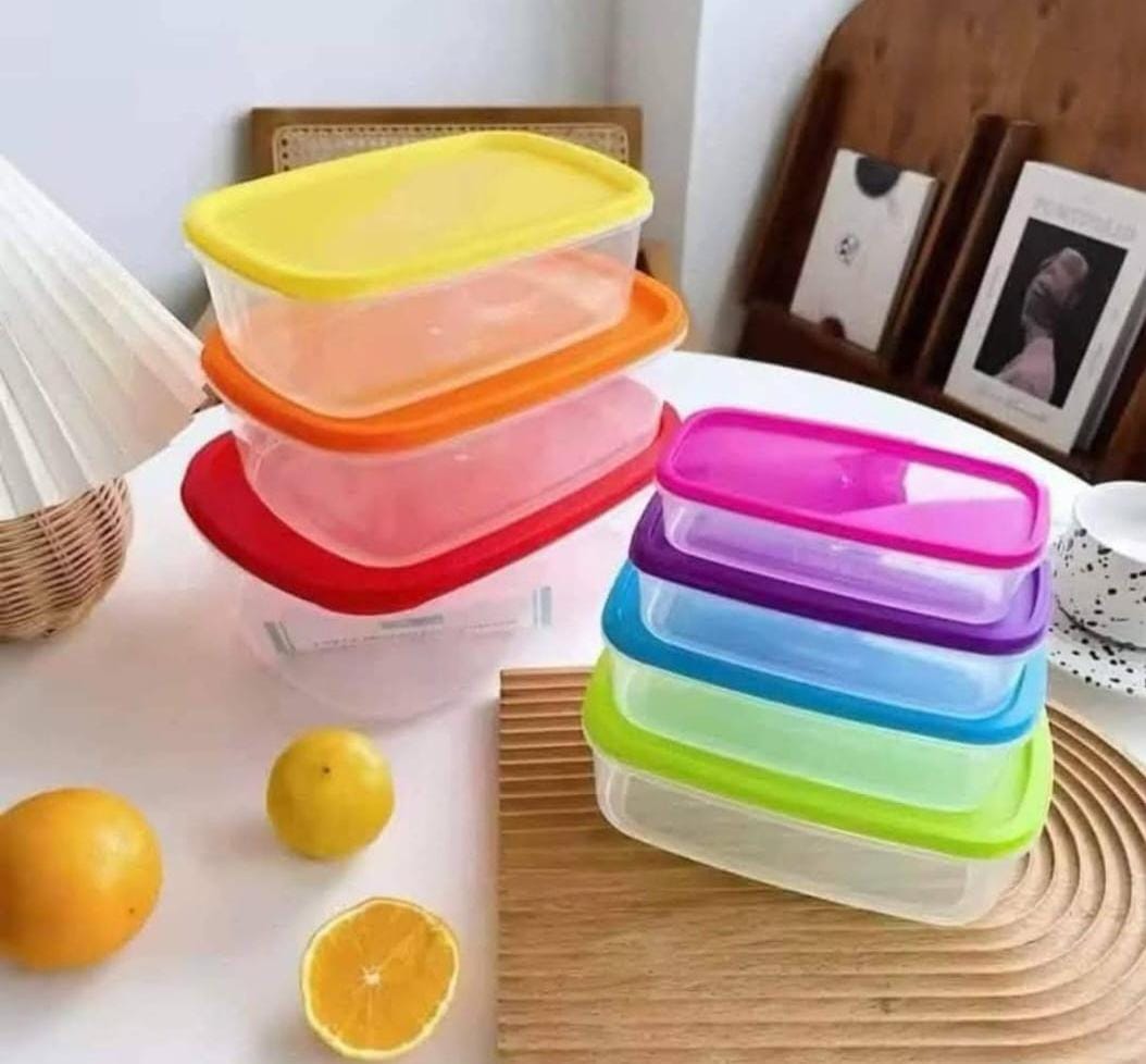 Set de 5 Tapers Cuadrados Herméticos